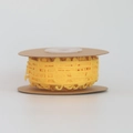 Yellow hollow musical note ribbon roll with staff pattern for gift wrapping decoration - With Core / Size 10 / Yellow