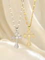 Gold - Full Zirconia Cross (91109-GD)