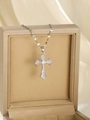 Silver - Full Zirconia Cross (91109-SL)