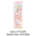 Cute Honey Peach cartoon DIY stickers with rabbit and bear patterns for scrapbooking - Laser Sticker-Pink Honey Peach