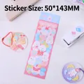 Pink cartoon animal DIY sticker variant featuring cute rabbits and bears in 50x143mm size - Glitter Sticker-Blue Dessert Bunny