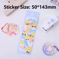 Cute cartoon laser stickers for DIY scrapbooks with bunny and chick designs in macaron colors - Glitter Sticker-Blue Painting Chick
