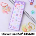 Autocollant laser Magic Puppy mignon pour décoration de journaux et de cartes - Chien de Bijoux Violet Transparent au Laser