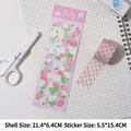 Laser DIY lily floral stickers for scrapbooking with pink and green flower patterns - Galaxy Laser Sticker-Pink Lily