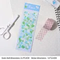 Blue rose laser sticker with pink plaid washi tape for DIY journals and scrapbooking - Galaxy Laser Sticker-Blue Rose