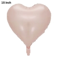 Rose gold 18 inch heart shaped foil balloon for wedding and party decorations - Baby Pink