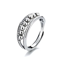 Adjustable S925 sterling silver spinning ring with double-layered rotating beads - Multi-Layer Bead 925 Sterling Silver Style (13)