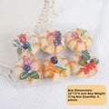 Lot de 6 cupcakes aux fruits artificiels en boîte cadeau transparente pour décoration - Boîte de Petits Pains aux Fruits Menthe (XMB-19)