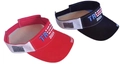Red and black Trump 2024 baseball hats with embroidered star-spangled banner design - 019 Black Visor Hat