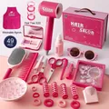 Set parrucchiere da 49 pezzi per bambini con asciugacapelli, grembiule e accessori - Confezione Regalo Gioielli e Asciugacapelli Deluxe da 49 pezzi