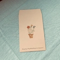 Brown kraft greeting card featuring hand-drawn cactus and blessings on a linen background - Cactus Potted Hand-drawn Illustration Style
