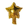 5-inch golden star foil balloon with metallic mirror finish for birthday party decoration - 5 Inch Star Gold