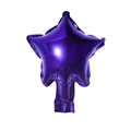 Five-pointed star purple foil balloon with metallic finish for birthday party decoration - 5 Inch Star Purple