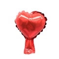 Glossy red heart-shaped aluminum foil balloon for birthday party decorations - 5 Inch Heart Red