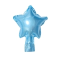 Glossy light blue star-shaped foil balloon with metallic finish for birthday party decor - 5 Inch Star Light Blue