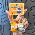 Cute resin cat and shiba inu coffee charm set with magnetic feature for bags - Coffee Partner (Puppy) / SKU Price for One Pair