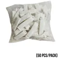 Bulk pack of 50 disposable non-woven white bouffant caps with elastic band for hygiene - Vacuum Cleaner Filter Cover (50 Pcs/Pack)