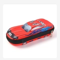 Astuccio 3D auto da corsa rosso in EVA con fiamme blu e stampa B-888 per bambini - Auto da Corsa Rossa (B-888)