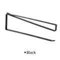 Matte black stainless steel under cabinet paper towel holder with U-shaped design - Large 26*9cm / Black