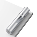 Sleek 5ml silver refillable perfume atomizer bottle featuring a bottom fill mechanism. - 10ml / Silver