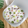 Round chair cushion with cartoon forest owl pattern and thick linen texture - Animal Jungle (circular) / 30x30 (anti-slip Cotton And Linen) 4-needle Kindergarten Use