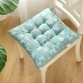 Square mint green chair cushion with alpaca pattern and ties for home office chairs - Small Alpaca (square Shape) / 30x30 (anti-slip Cotton And Linen) 4-needle Kindergarten Use