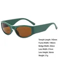 Dark green cat eye sunglasses with brown lenses and wide frame in a 45-degree side view - 3686 Solid Green
