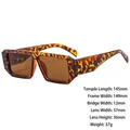 Retro oversized tortoiseshell sunglasses with thick frames and dark brown UV lenses - 3744 Tea Demi
