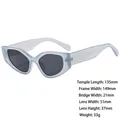 Cat eye sunglasses with light blue translucent frame and dark grey lenses for fashion - 3787 Jelly Blue
