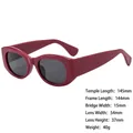 Retro thick frame square sunglasses in wine red with dark grey lenses and wide temples - 3874 Wine Red Frame Grey Lens