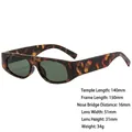 Retro tortoiseshell cat eye sunglasses with brown leopard frame and dark lenses - 3877 Tea Demi