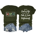 T-shirt graphique vert olive avec impression au dos et short en denim effiloché - Vert Armée (Graphique Blanc)