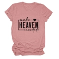 Detail of screen-printed black text and heart on soft rose pink cotton t-shirt - Rose Gold (Black Font)