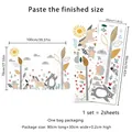 Cartoon forest animals wall stickers with bear and tree for kids room decor 100x70cm - Cartoon Forest Animals (MS7014-KC) / 30x90cm (Set of 2)