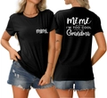 Close-up of Mimi because I'm too cool text print on back of black cotton T-shirt - Black (White Font)