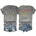 Voor- en achteraanzicht van grijs T-shirt met inspirerende tekst en denim shorts - S / Donkergrijs (Witte print)