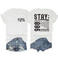 Detailweergave van de gezeefdrukte afbeelding op het witte t-shirt en de denim shorts - Wit (Zwarte Print)