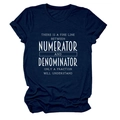 Detail of navy blue cotton T-shirt featuring rolled sleeves and white letter printing - Navy Blue (White Font)