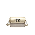 Mini-Vintage-Abendtasche in Gold mit Pailletten und Schmetterlingsverschluss - Gold