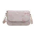 Piccola borsa a tracolla chic con stampa a farfalla in pelle PU rosa per la moda donna 2025 - Rosa