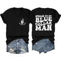 T-shirt noir col en V pour femmes avec short en jean bleu délavé à revers effilochés - Noir (Texte Blanc)