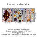 Three-piece Halloween wall sticker set with pumpkin, bat and black cat patterns - 20*15cm*3 Sheets