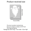 Set of 5 Halloween white ghost self-adhesive wall stickers for living room decor 20x15cm - 20*15cm*5Pcs