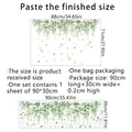 Green vine wall sticker layout and finished 88x71cm size guide for home decor - 30*90cm