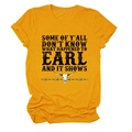 Detailed close-up of mustard yellow t-shirt with bull skull and retro text print - Mustard Yellow (Black Text)