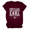 Detail of burgundy T-shirt featuring a white bull skull graphic and vintage typography - Wine Red (White Text)