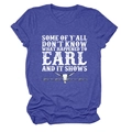 Detail of blue crewneck T-shirt featuring bull skull and wire graphic print - Retro Blue (White Text)