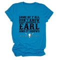 Macro detail of sky blue t-shirt with bull skull print and casual folded hemline - Lake Blue (Black Text)