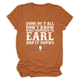 Détail d'un t-shirt rouge rouille chiné avec texte rétro et graphique de crâne longhorn - S / Orange Brûlé (Texte Blanc)