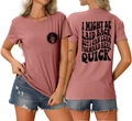 Front and back view of a dusty rose t-shirt with skeleton hand logo and back slogan - S / Rose Gold (Black Graphic)